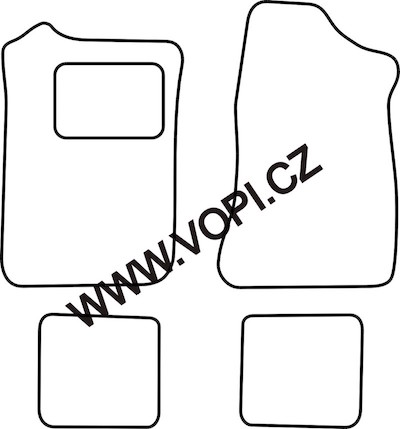 Textil-Autoteppiche Volkswagen Corrado 1988 - 1995 Royalfit (4908)